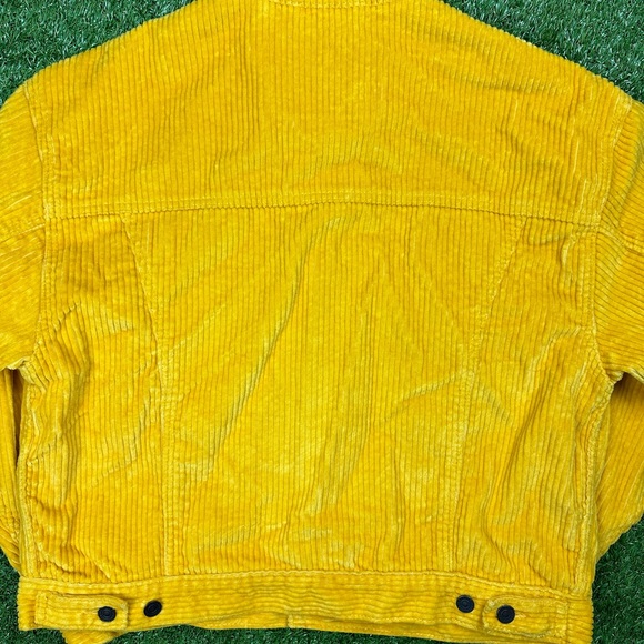Levi's The Simpsons Yellow Mustard Corduroy Trucker Jacket Men's Size Small Used - Picture 9 of 9